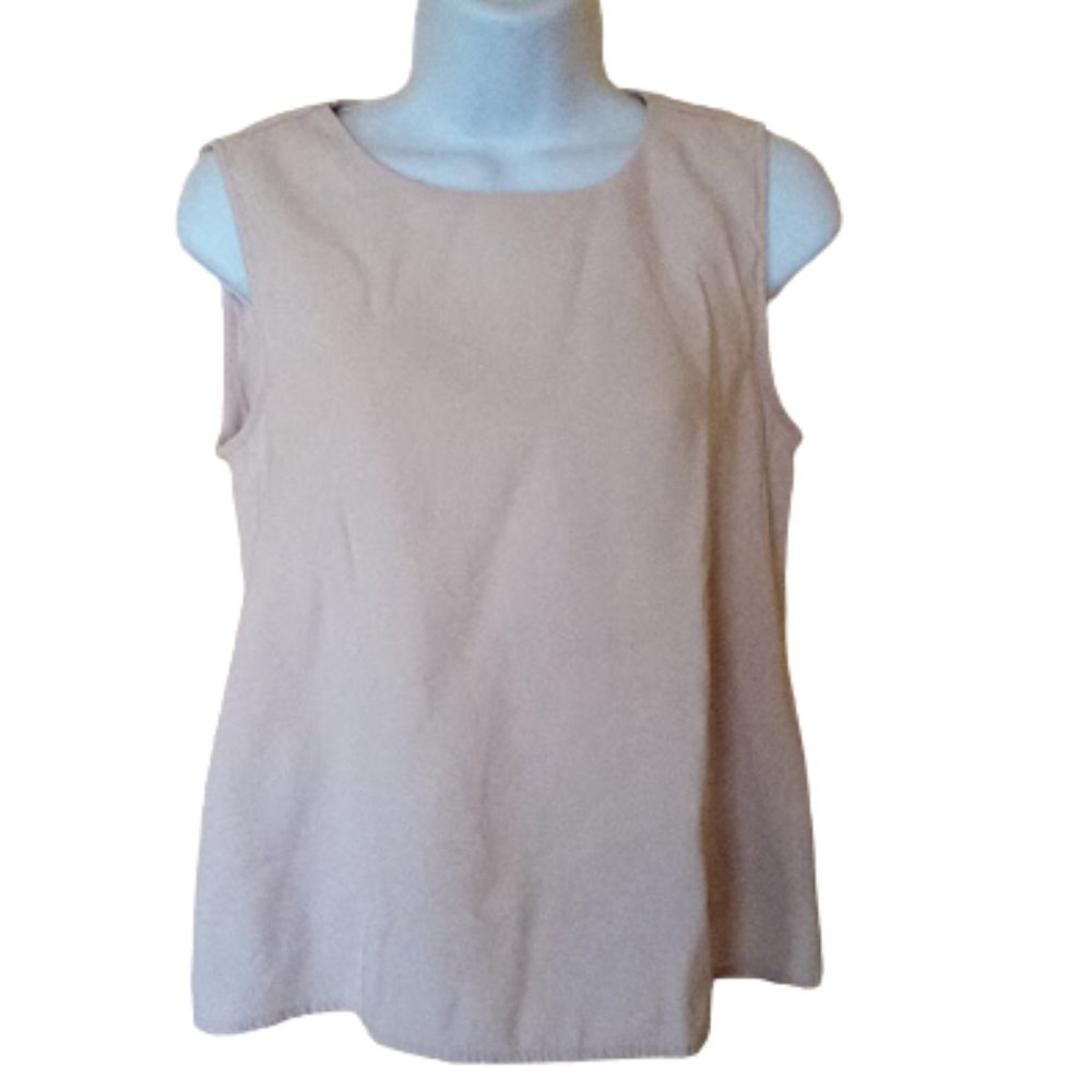 ---  Creme White or Light Beige Tank Top